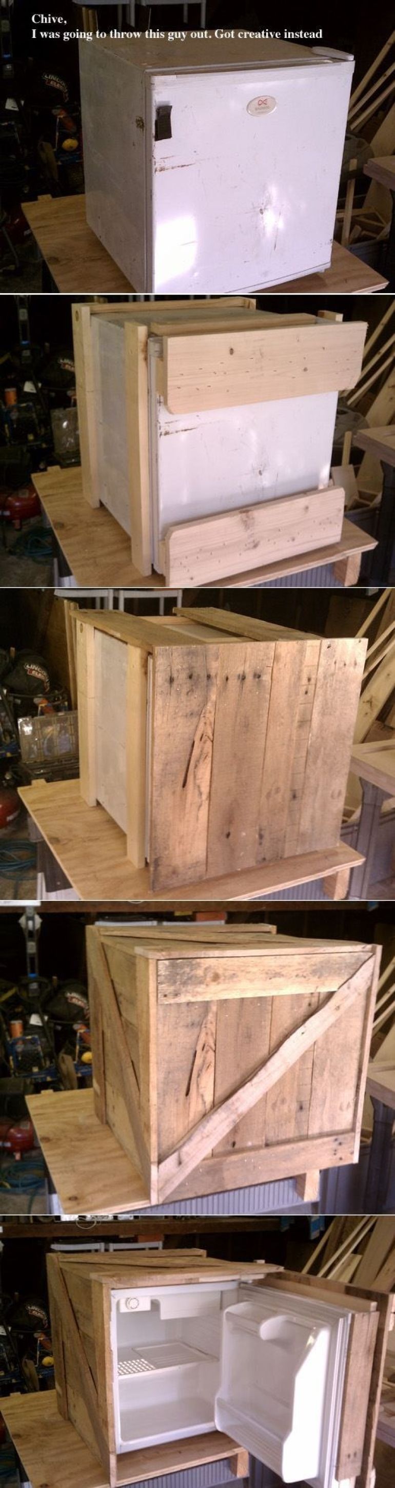 Crate Fridge for the Man Cave (Just Don't Go All Donkey Kong On It)