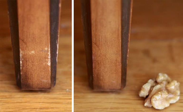 polish furniture with walnuts!
