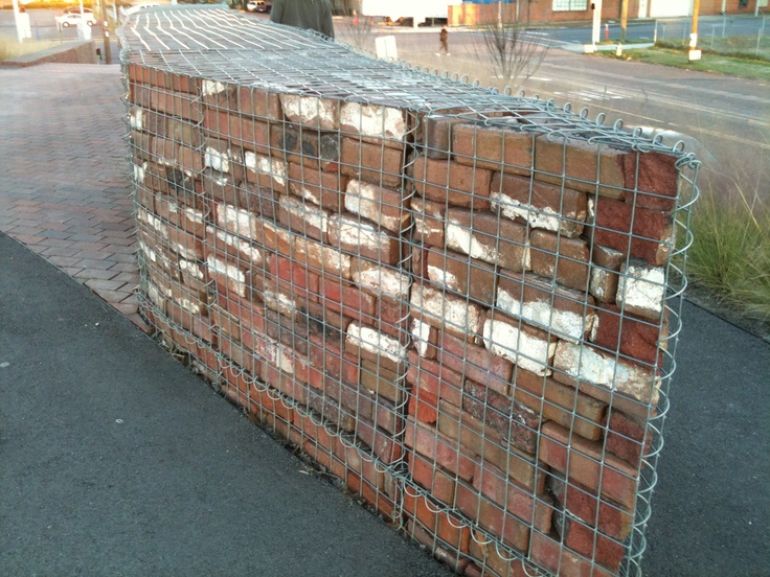 Recycled Brick Gabion Basket