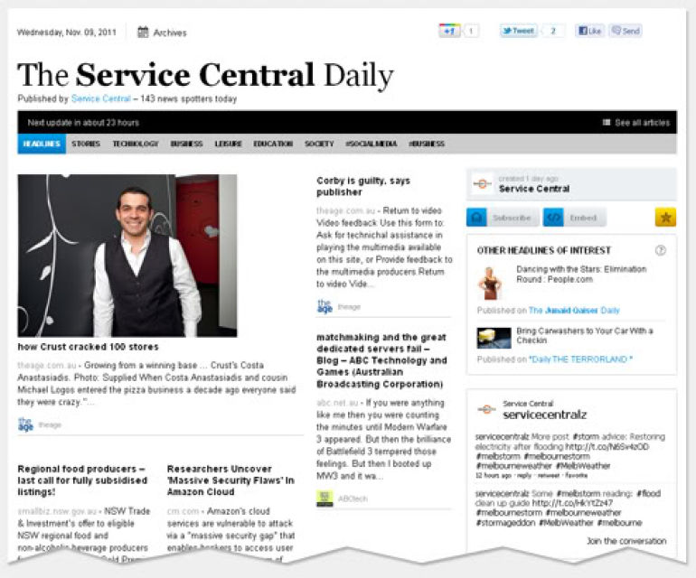 Service Central Daily