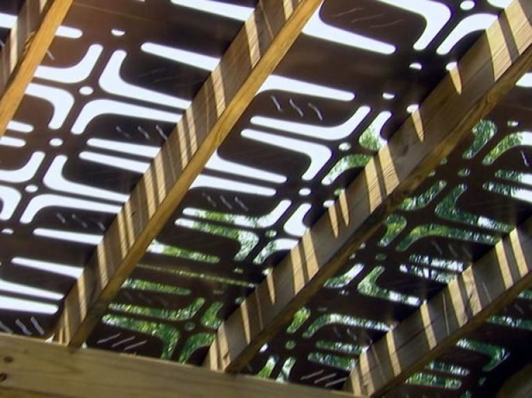 Laser cut shade structure