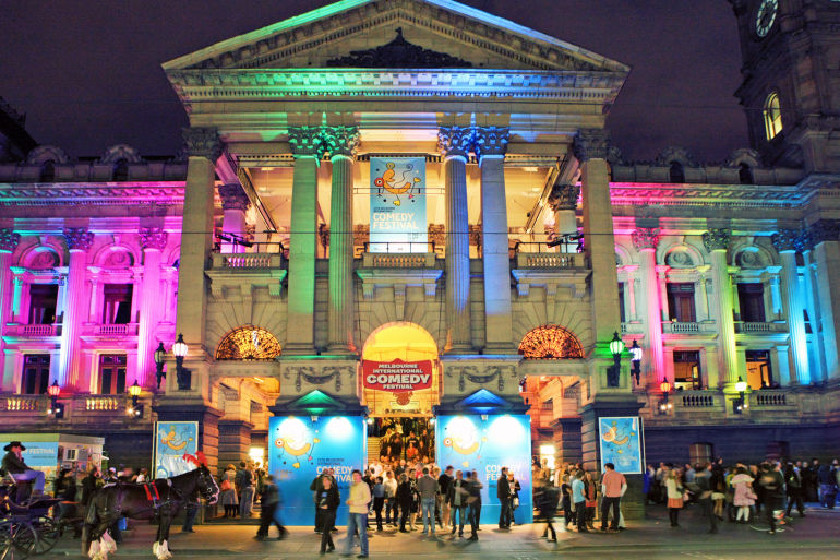 Town Hall Lights for Comedy Festival Melbourne