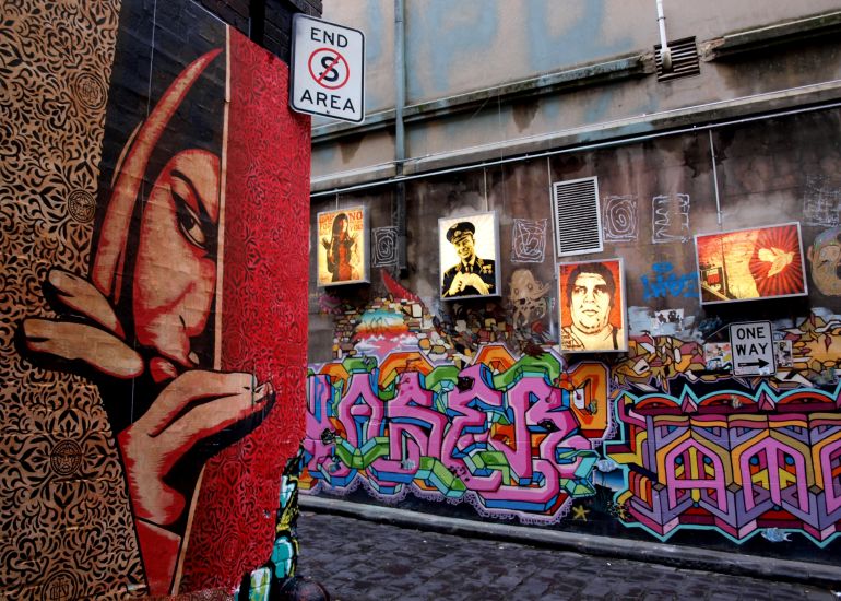 Street Art Hosier Lane Melbourne