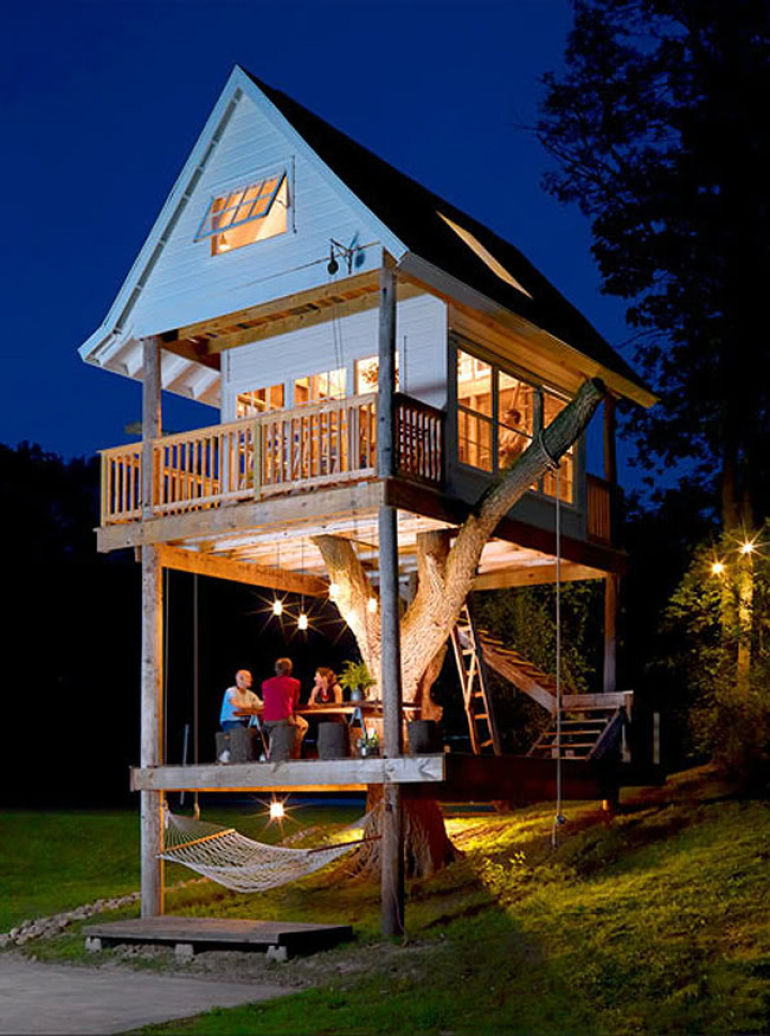 Adult sized treehouse
