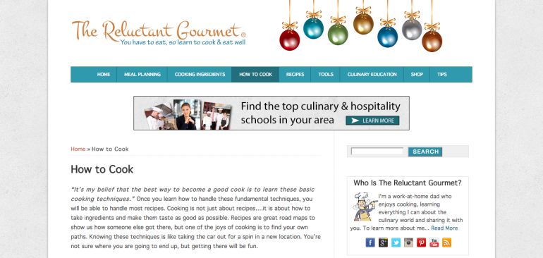 Reluctant Gourmet