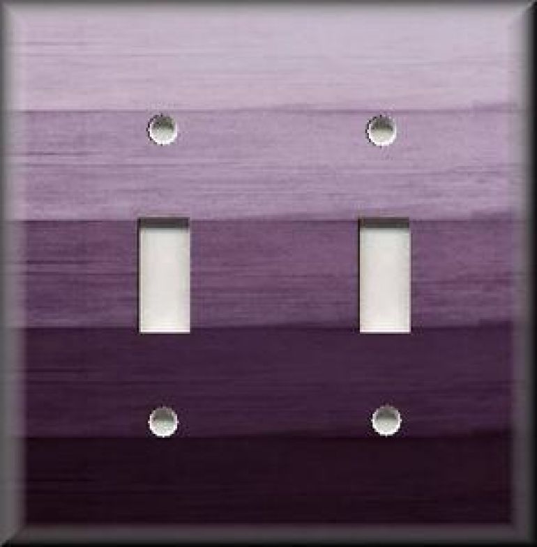 Light-Switch-Plate-Cover-Ombre-Home-Decor-Plum-Purple-Hues