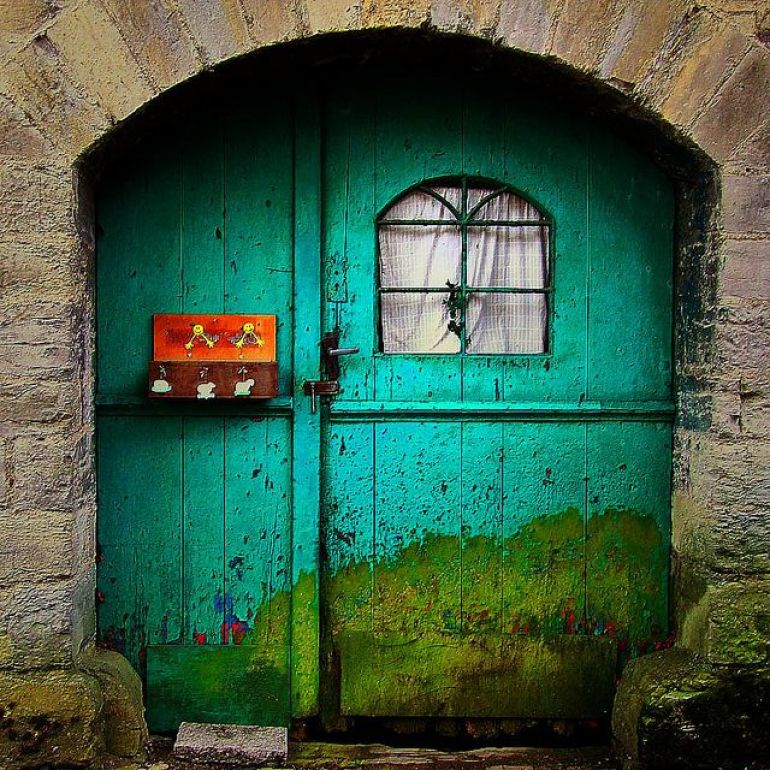 Bright Weathered Door