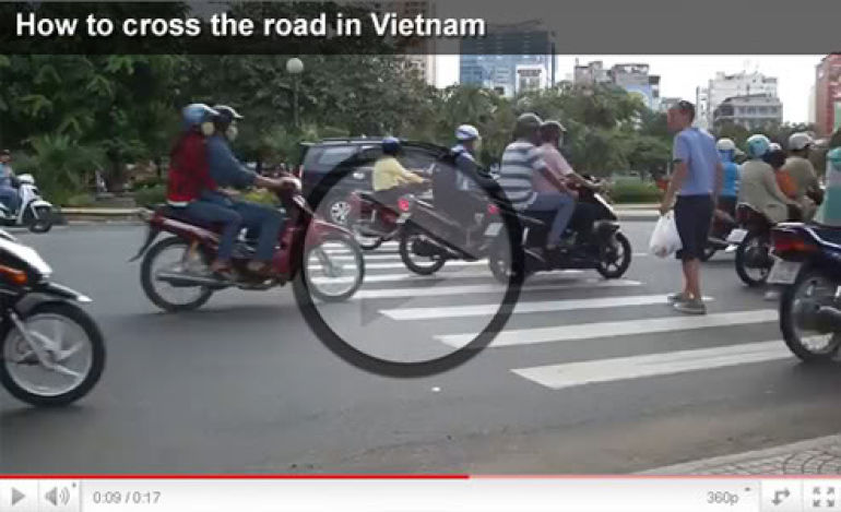 Cross road in Vietnam