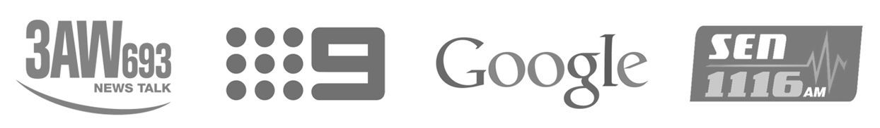 3AW, Channel 9, Google, SEN