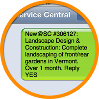 Receive details via SMS or Email