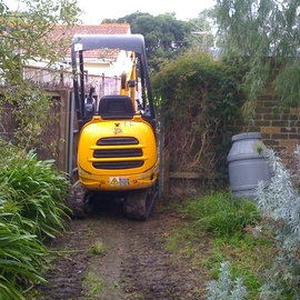 Tight access machine hire